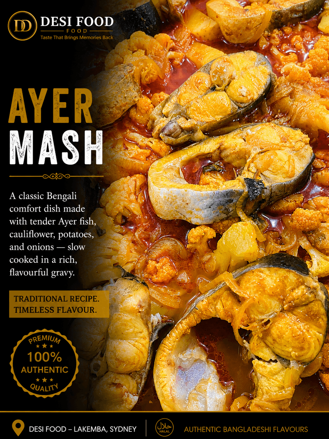 Ayer Mach at Desi Food Lakemba