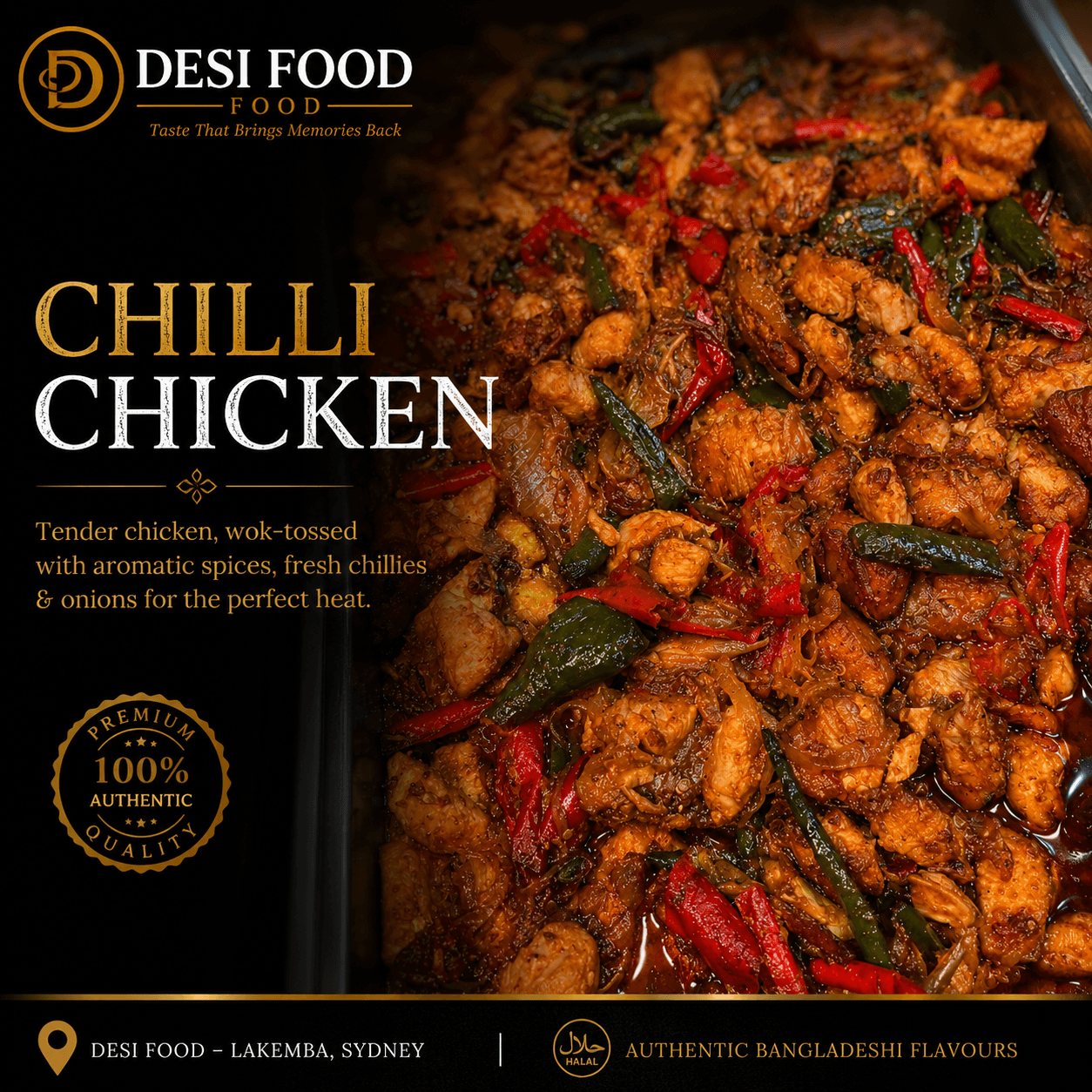 Chilli Chicken at Desi Food Lakemba