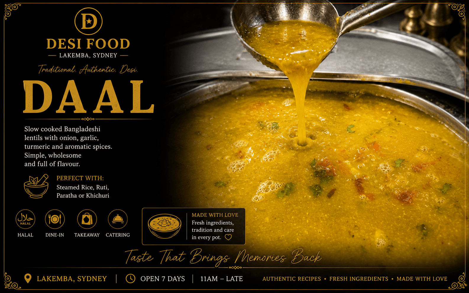 Daal at Desi Food Lakemba