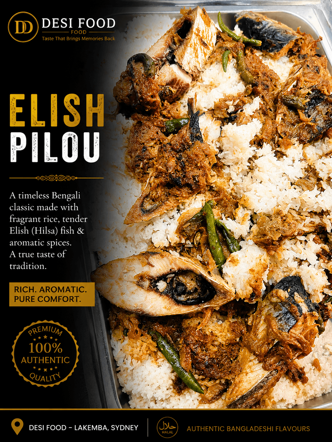Elish Pilou at Desi Food Lakemba