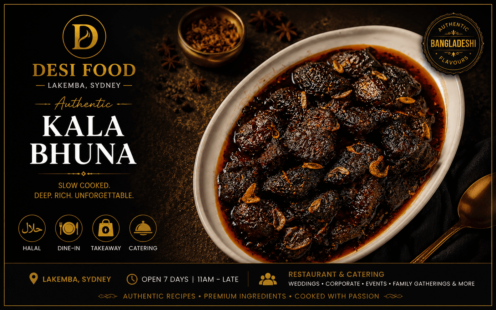 Kala Bhuna at Desi Food Lakemba