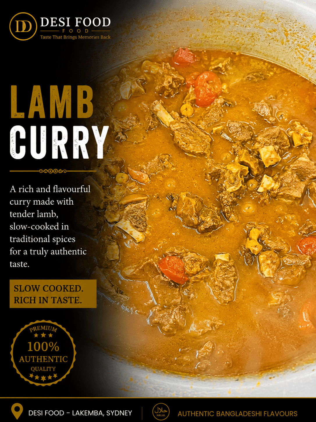 Lamb Curry at Desi Food Lakemba
