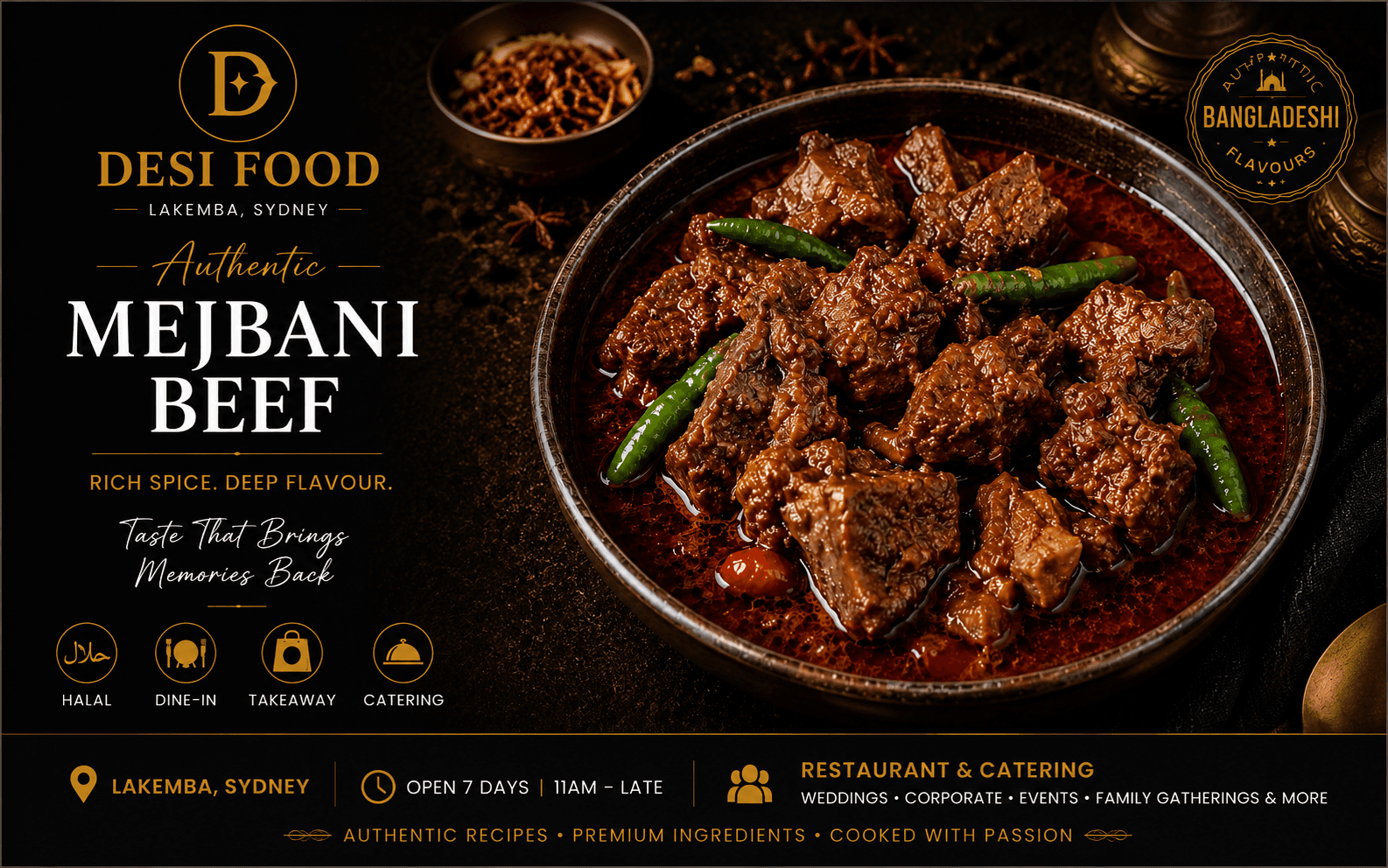 Mejbani Beef at Desi Food Lakemba