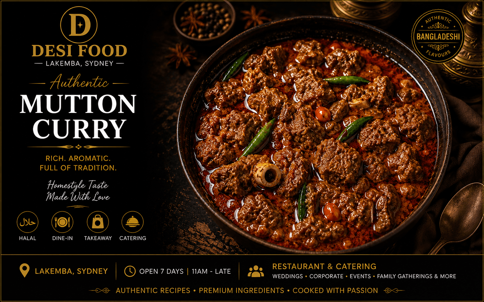Mutton Curry at Desi Food Lakemba