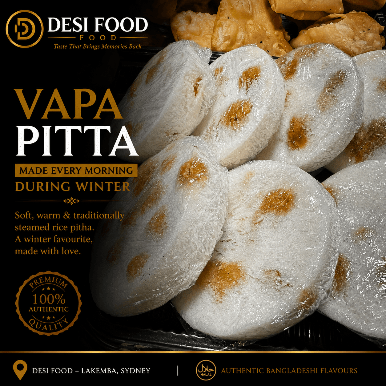 Vapa Pitta at Desi Food Lakemba